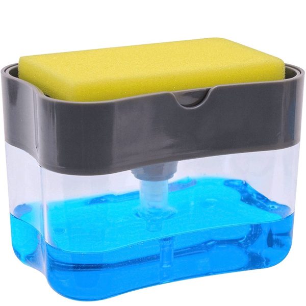 2 In 1 Soap Pump With Sponge (random Color )